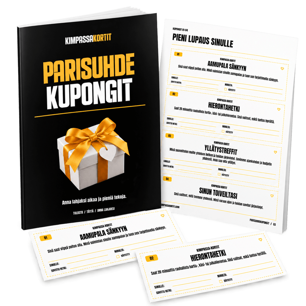 Kimpassa Parisuhdekupongit (tulostettava)