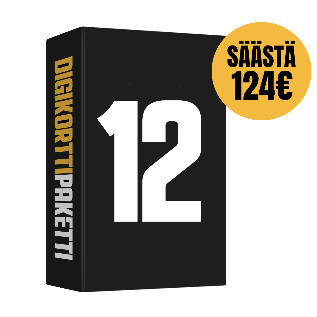 Digikorttipaketti ( 12 eri korttipeliä)