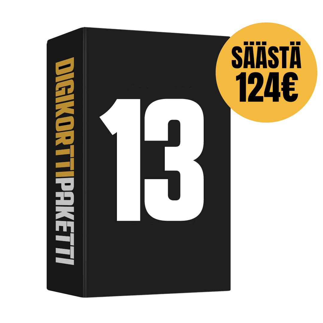 Digikorttipaketti ( 13 eri korttipeliä)