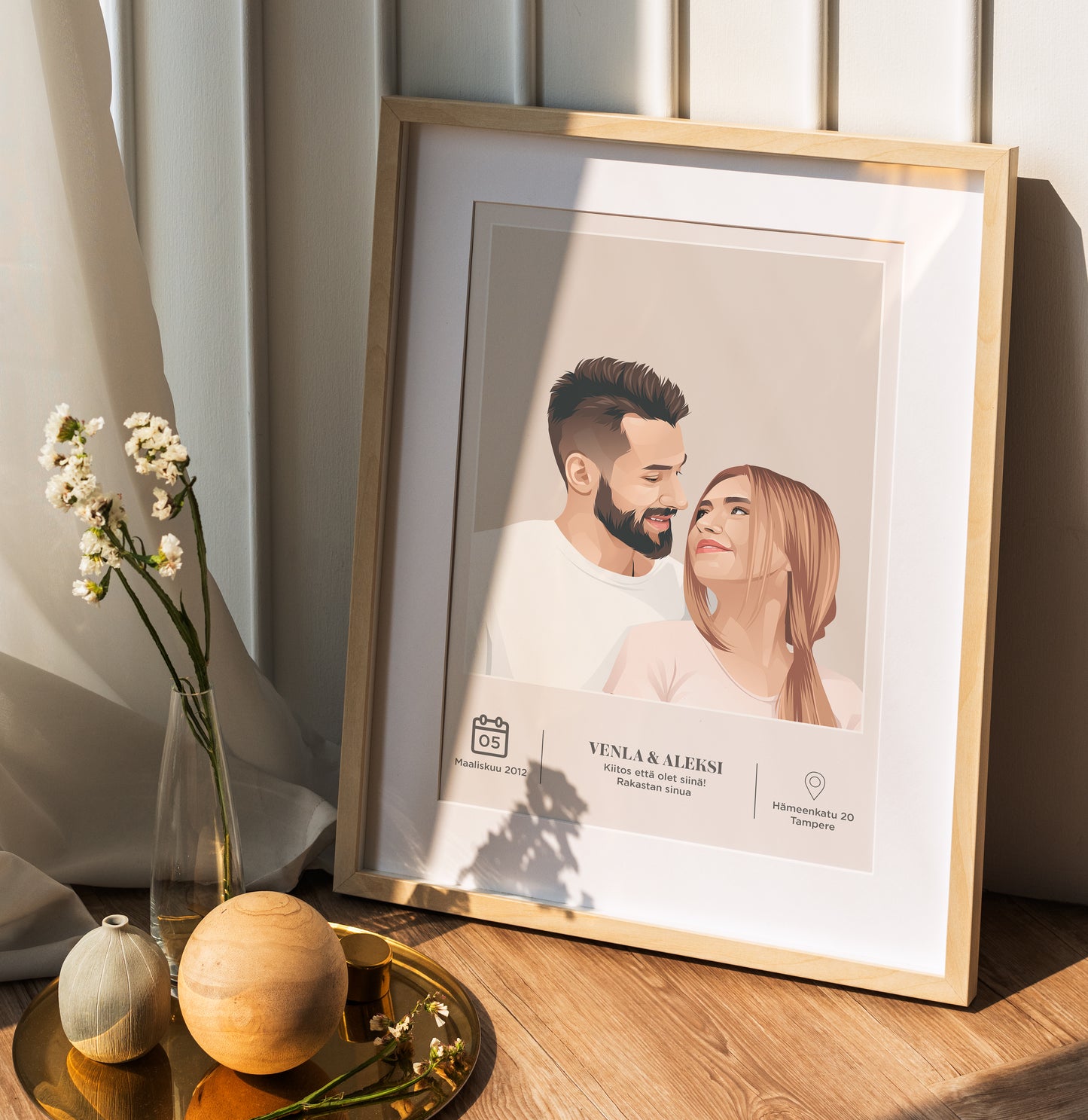 Couples-juliste omasta kuvasta  (29,7 x 42cm)