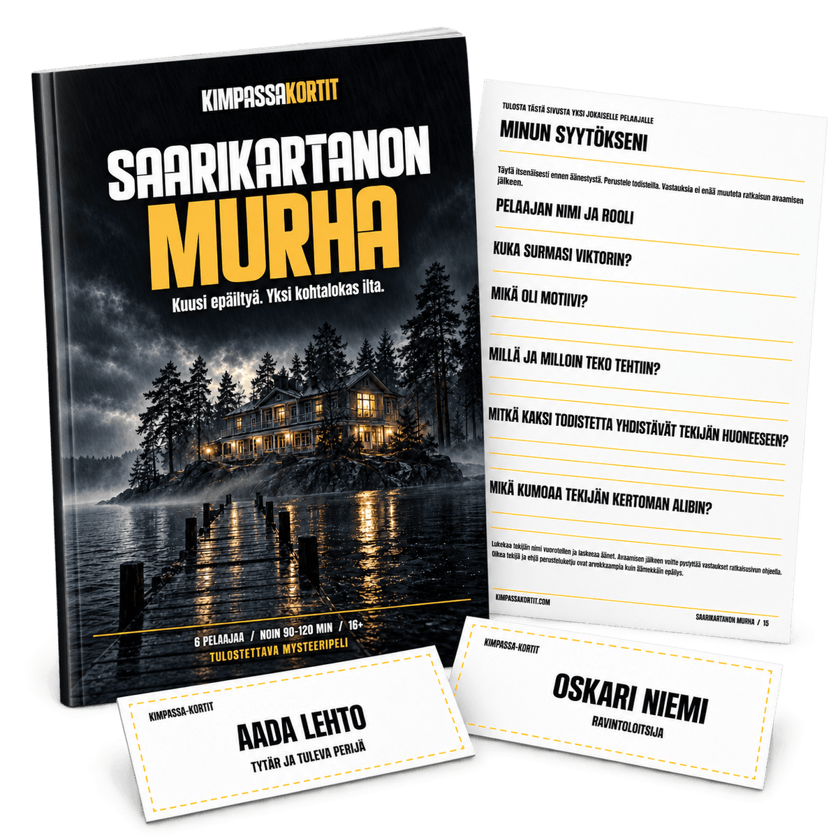 Murhamysteeri: Saarikartanon murha (tulostettava)