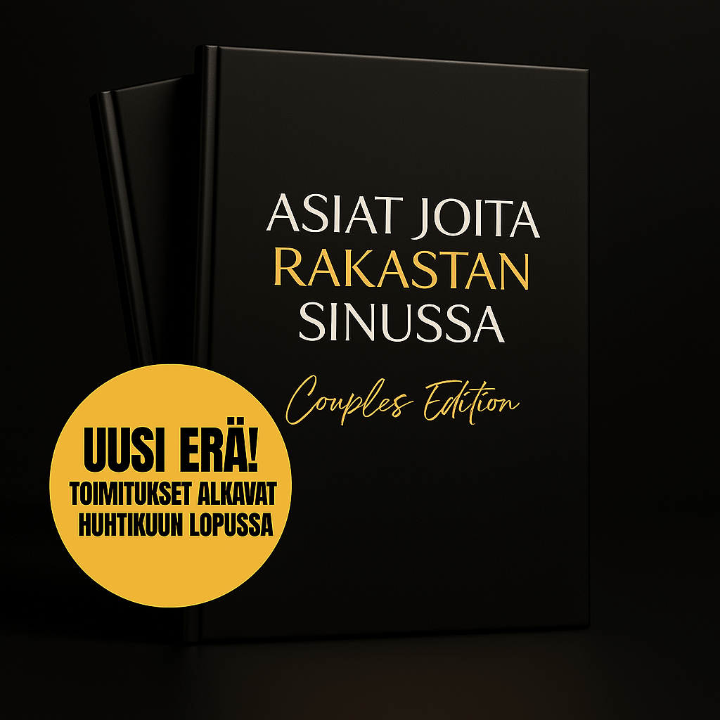 Asiat joita rakastan sinussa -kirja (2-pack) (UUSI ERÄ! TOIMITUKSET HUHTIKUUN LOPUSSA)