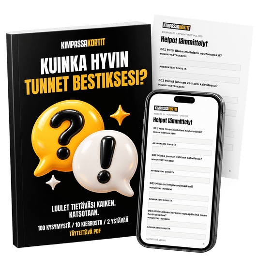 Kuinka hyvin tunnet bestiksesi? (digituote)