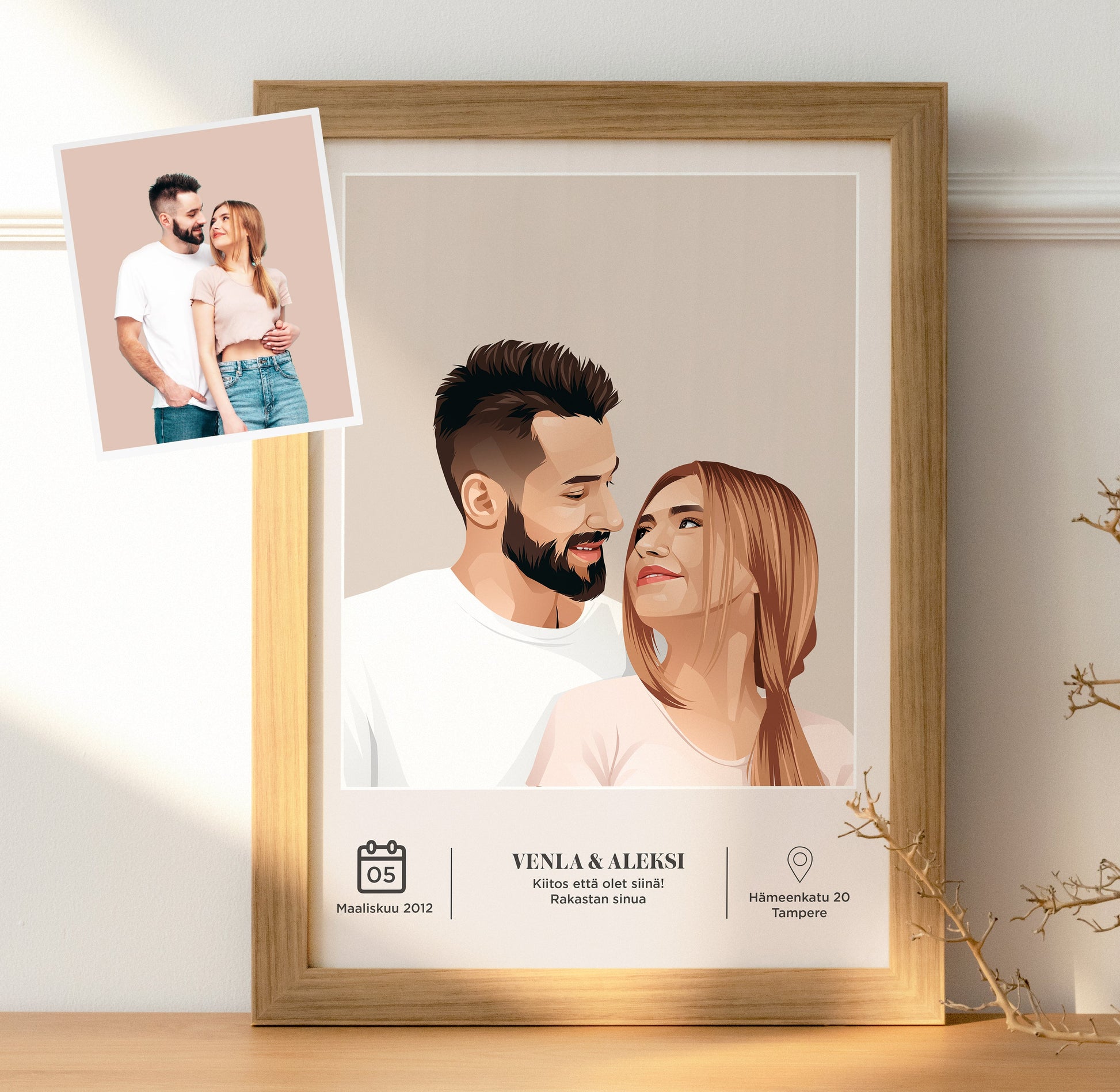 Couples - juliste omasta kuvasta (29,7 x 42cm) - Kimpassa - kortit