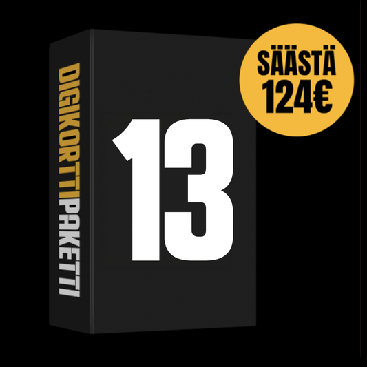 Digikorttipaketti (13 eri korttipeliä)